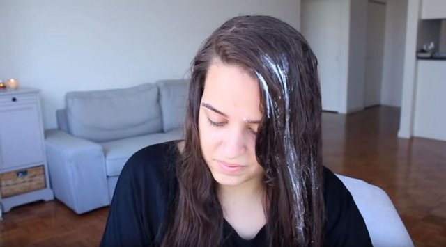Rub some mayonnaise in your hair and then heat it with a hairdryer. The results will be totally unexpected