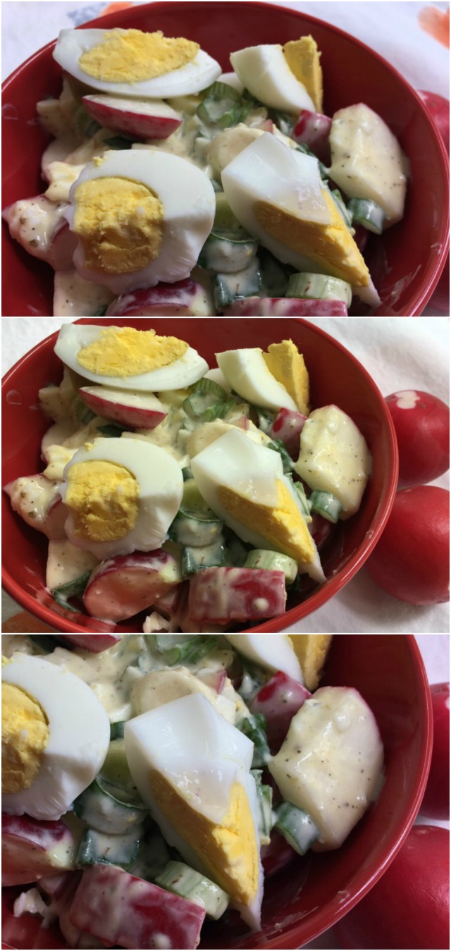 Radish salad with yogurt