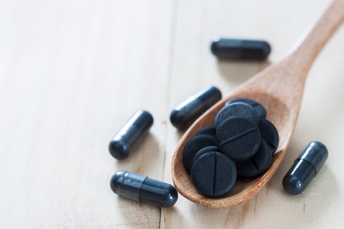 Medicinal charcoal removes toxins from the body and lowers cholesterol