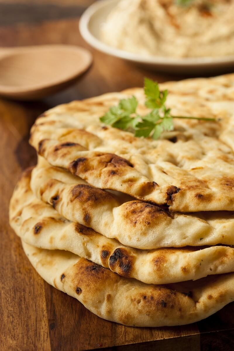 Pan-fried Indian Naan bread recipe