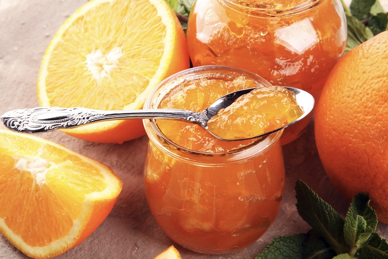 Red orange jam. A fragrant preserve for delicious snacks