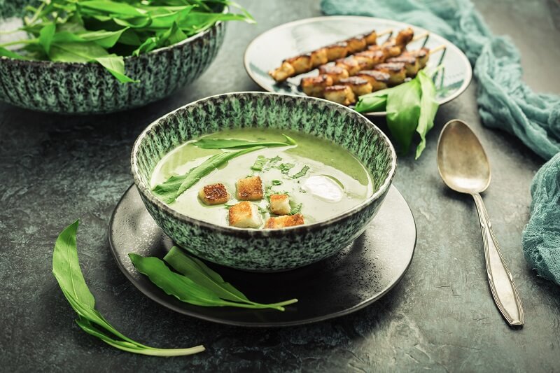 Wild garlic soup recipe